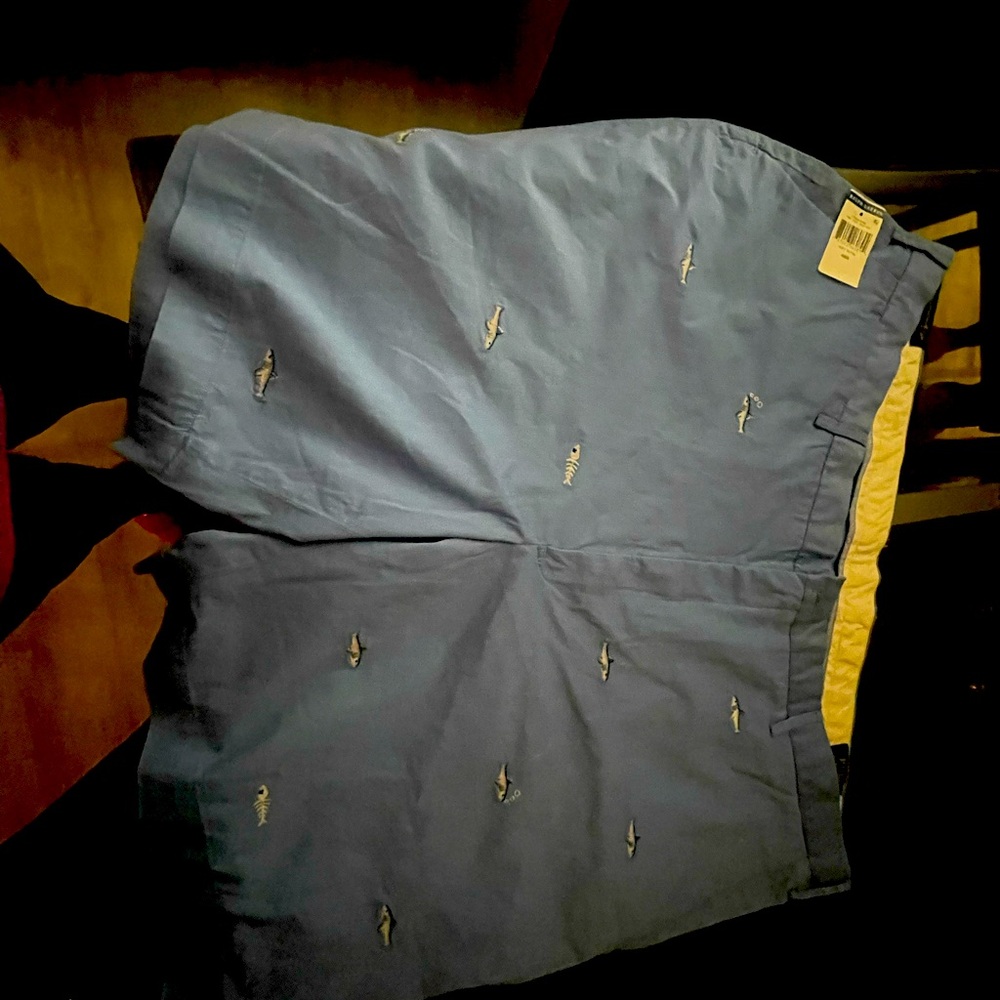Ralph Lauren Light Blue Embroidered Men's Shorts